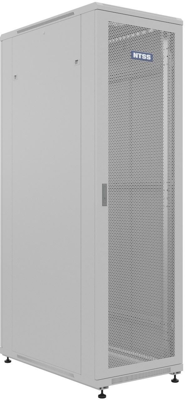 Шкаф серверный NTSS Премиум (NTSS-R42U60100PD/PD) напольный 42U 600x1000мм пер.дв.перфор. задн.дв.перфор. 900кг серый 910мм 87.2кг 1987мм IP20 сталь