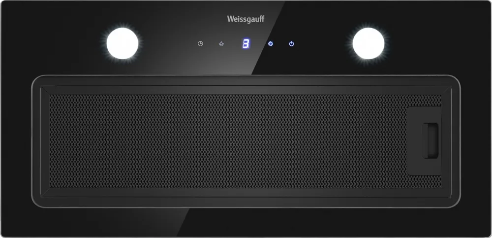 Вытяжка встраиваемая Weissgauff Dubhe 600 Touch черный управление: кнопочное (1 мотор)
