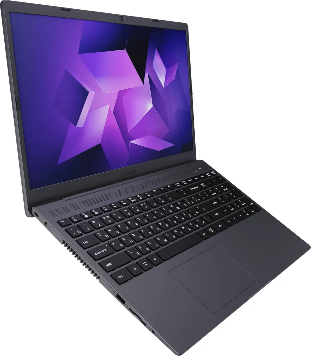 Ноутбук Kvadra Nau LE15T Core i5 1335U 16Gb SSD512Gb 15.6" IPS FHD (1920x1080) без ОС graphite WiFi BT Cam (Y22L01CAS120R_A567CC)