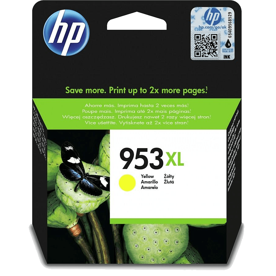 Картридж струйный HP 953XL F6U18AE желтый (1450стр.) для HP OJP 8710/8715/8720/8730/8210/8725