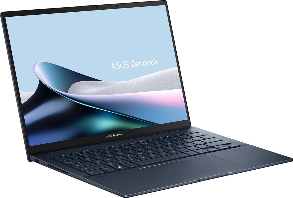 Ноутбук/ ASUS UX3405CA-ST1350 14"(2880x1800 OLED 16:10)/Intel Core Ultra 5 225H(3.3Ghz)/16384Mb/512SSDGb/noDVD/Int:Intel Arc graphics/Cam/BT/WiFi/75WHr/war 1y/1.28kg/Ponder Blue/DOS + алюм корп; +чехол; NumberPad