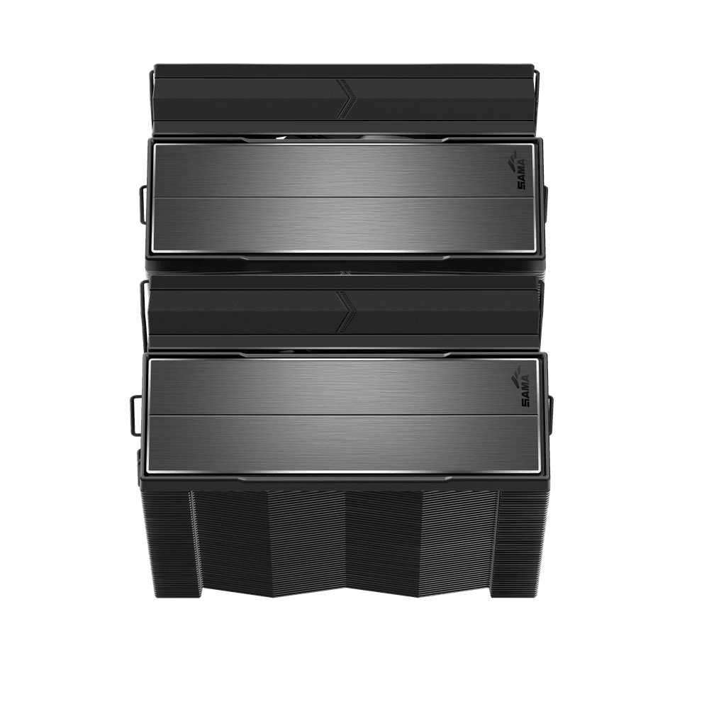Кулер для процессора/ CPU Cooler SAMA A60B (265W, 4-pin PWM, 156.5mm, 6x6mm, 2x120mm, 78CFM, 29dBA, 2200RPM, S: 1851/1700/1200/115X, AM5/AM4, black)
