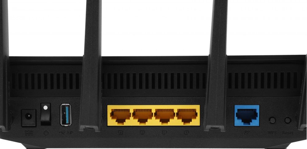 Роутер беспроводной Asus RT-AX5400 AX5400 10/100/1000BASE-TX/4G ready черный