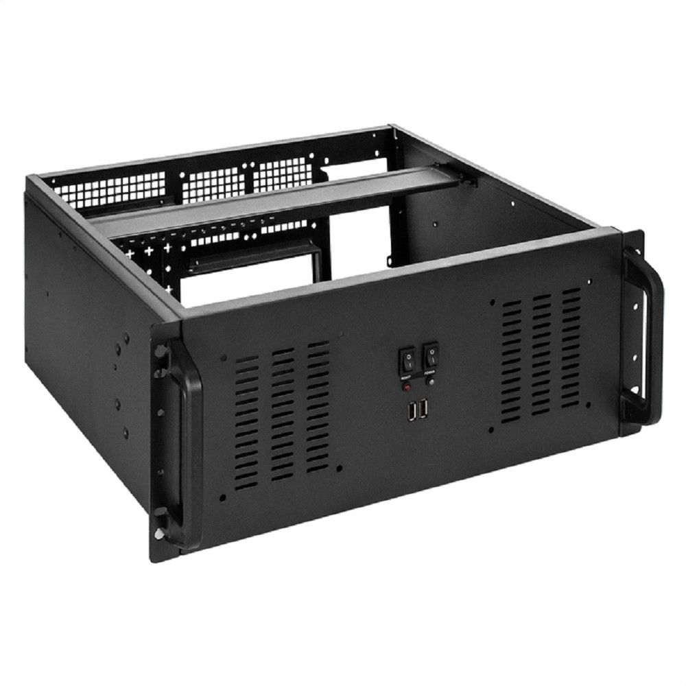 Exegate EX295872RUS Серверный корпус ExeGate Pro 4U350-02 <RM 19", высота 4U, глубина 350, БП 400ADS, 2*USB>