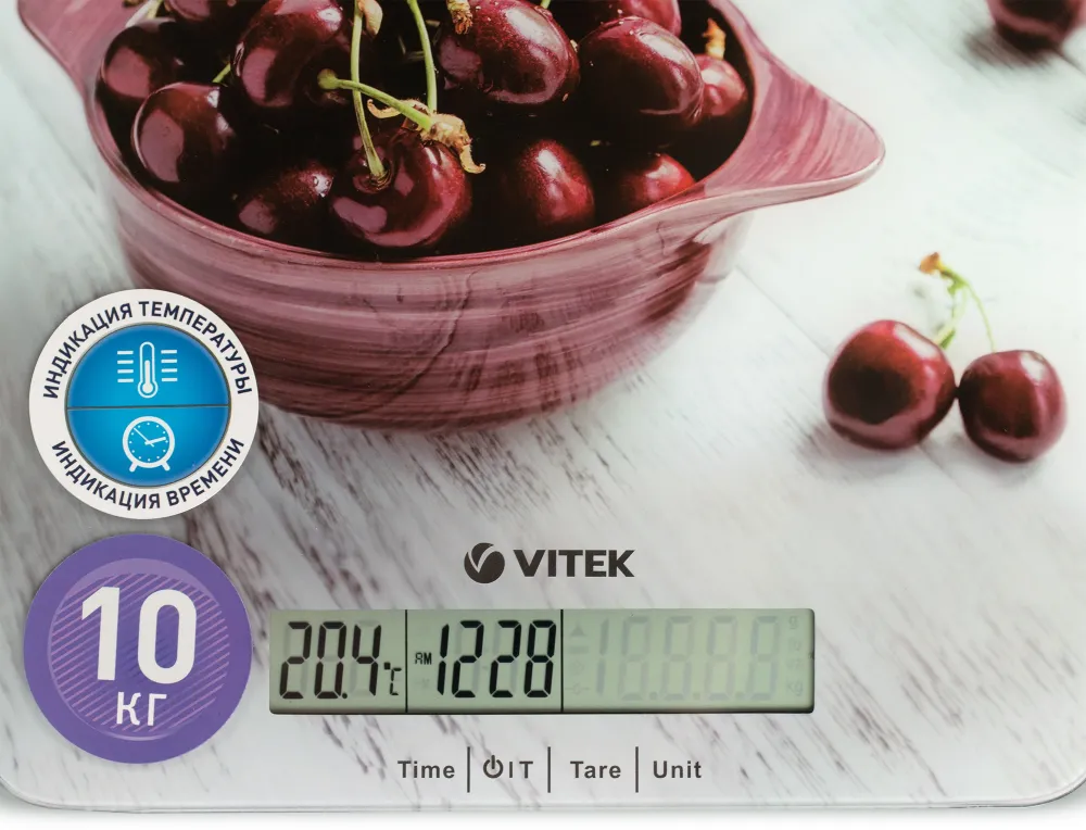 Весы кухонные электронные Vitek VT-8002 макс.вес:10кг рисунок