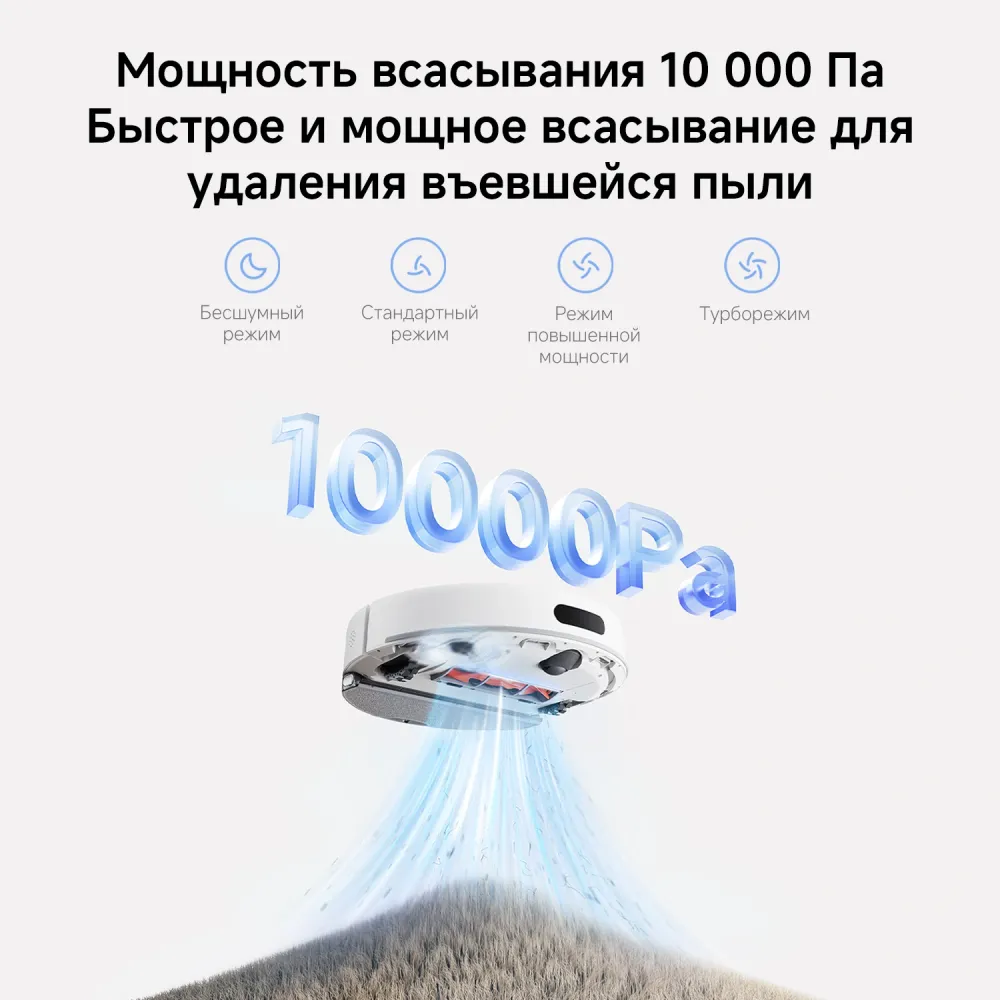 Пылесос-робот Xiaomi H40 140Вт белый (в компл.:1мешок)