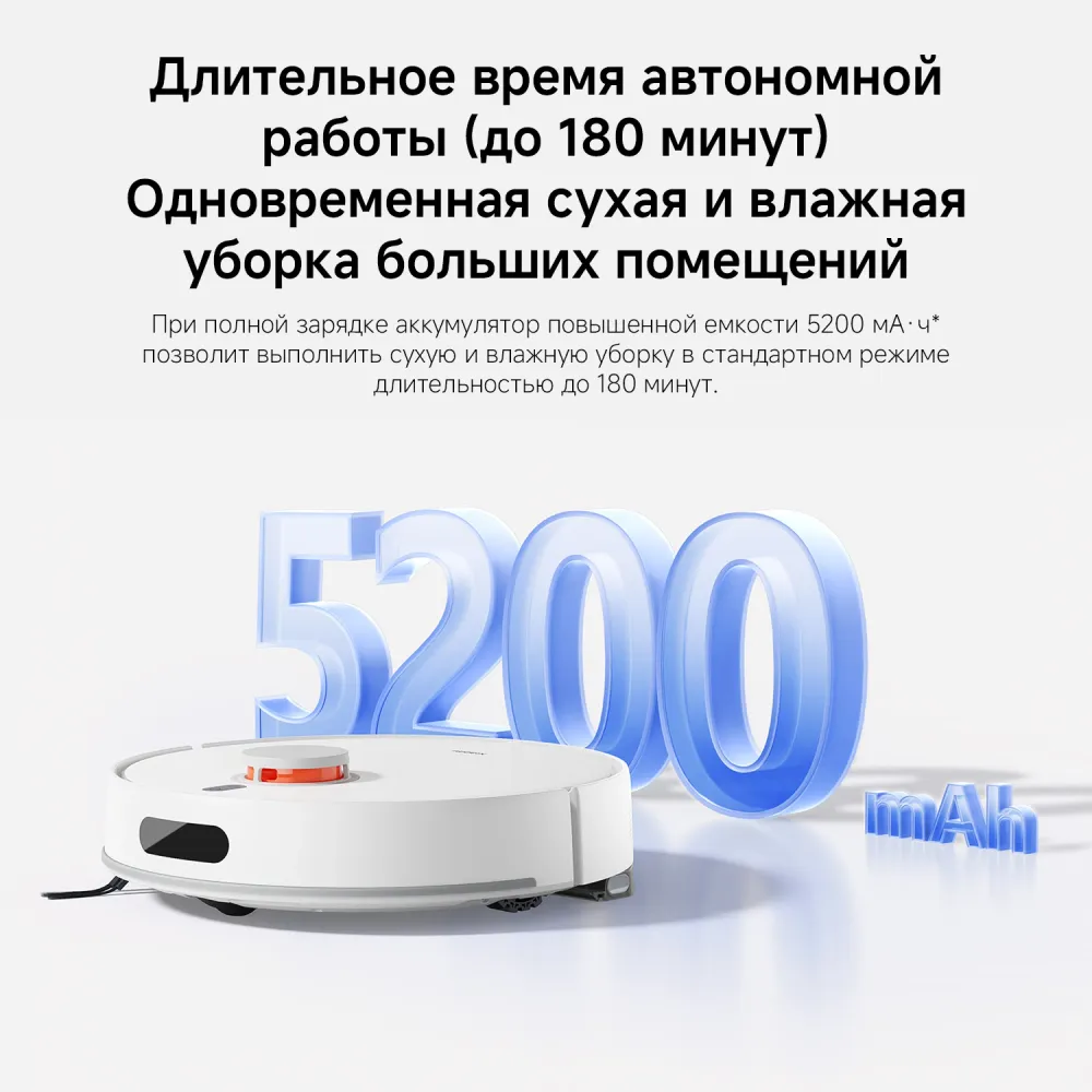 Пылесос-робот Xiaomi H40 140Вт белый (в компл.:1мешок)