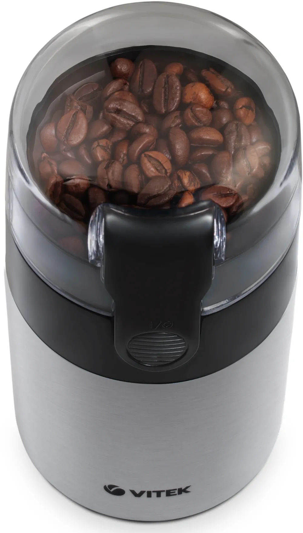 Кофемолка Vitek VT-1540 SR 120Вт сист.помол.:ротац.нож вместим.:40гр серебристый