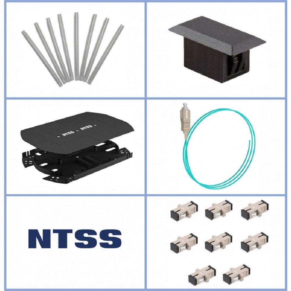 NTSS Кросс NTSS оптический 19''укомплектованный 2U, 64 порта SC/UPC, 50/125 мкм ОМ3 (сплошная панель, сплайс-кассета 2шт, пигтейлы, КДЗС, адаптеры) серый RAL 7035 NTSS-RFOB-2U-64-SC/U-503-SP1.5G0AY