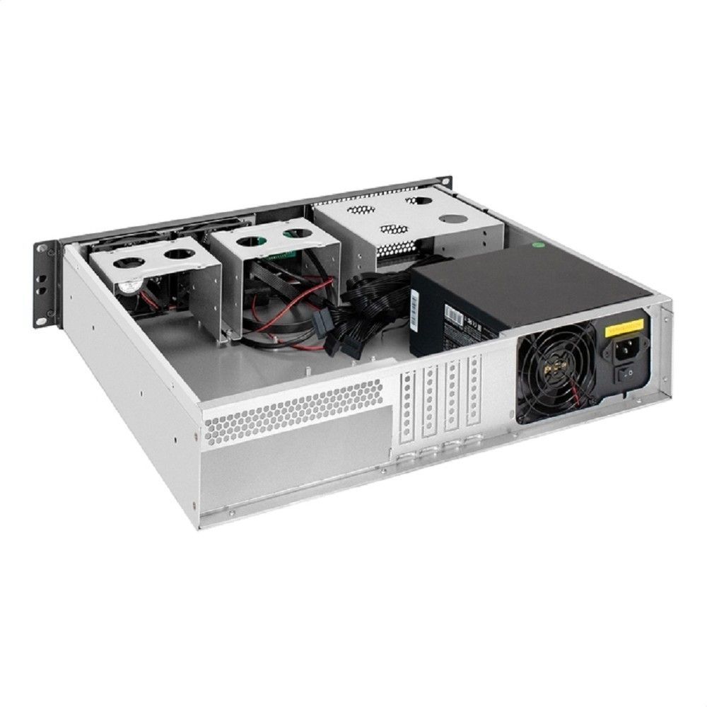 Exegate EX298522RUS Серверный корпус ExeGate Pro 2U400-04 <RM 19", высота 2U, глубина 400, БП 600ADS, 2*USB>