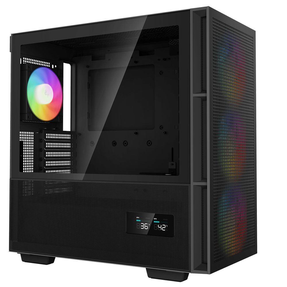 Корпус Deepcool CH560 Digital черный без БП ATX 8x120mm 3x140mm 1xUSB3.0 audio bott PSU