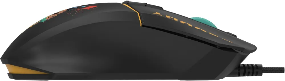 Мышь A4Tech Bloody W63 Max Renegade черный/рисунок оптическая 12000dpi USB (W63 MAX)