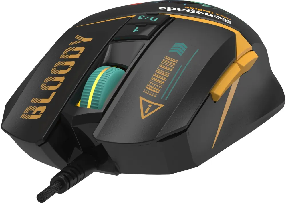 Мышь A4Tech Bloody W63 Max Renegade черный/рисунок оптическая 12000dpi USB (W63 MAX)