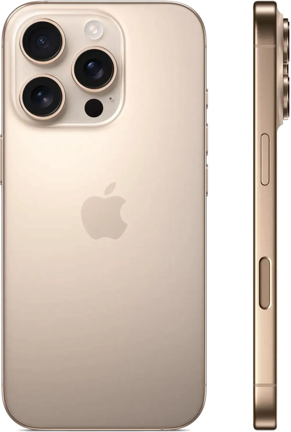 Смартфон Apple A3293 iPhone 16 Pro 256Gb бежевый титан моноблок 3G 4G 1Sim 6.3" 1206x2622 iOS 18 48Mpix 802.11 a/b/g/n/ac/ax/be NFC GPS Protect