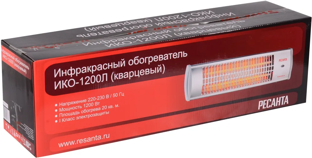 Обогреватель инфракрасный Ресанта ИКО-1200Л 1200Вт серый