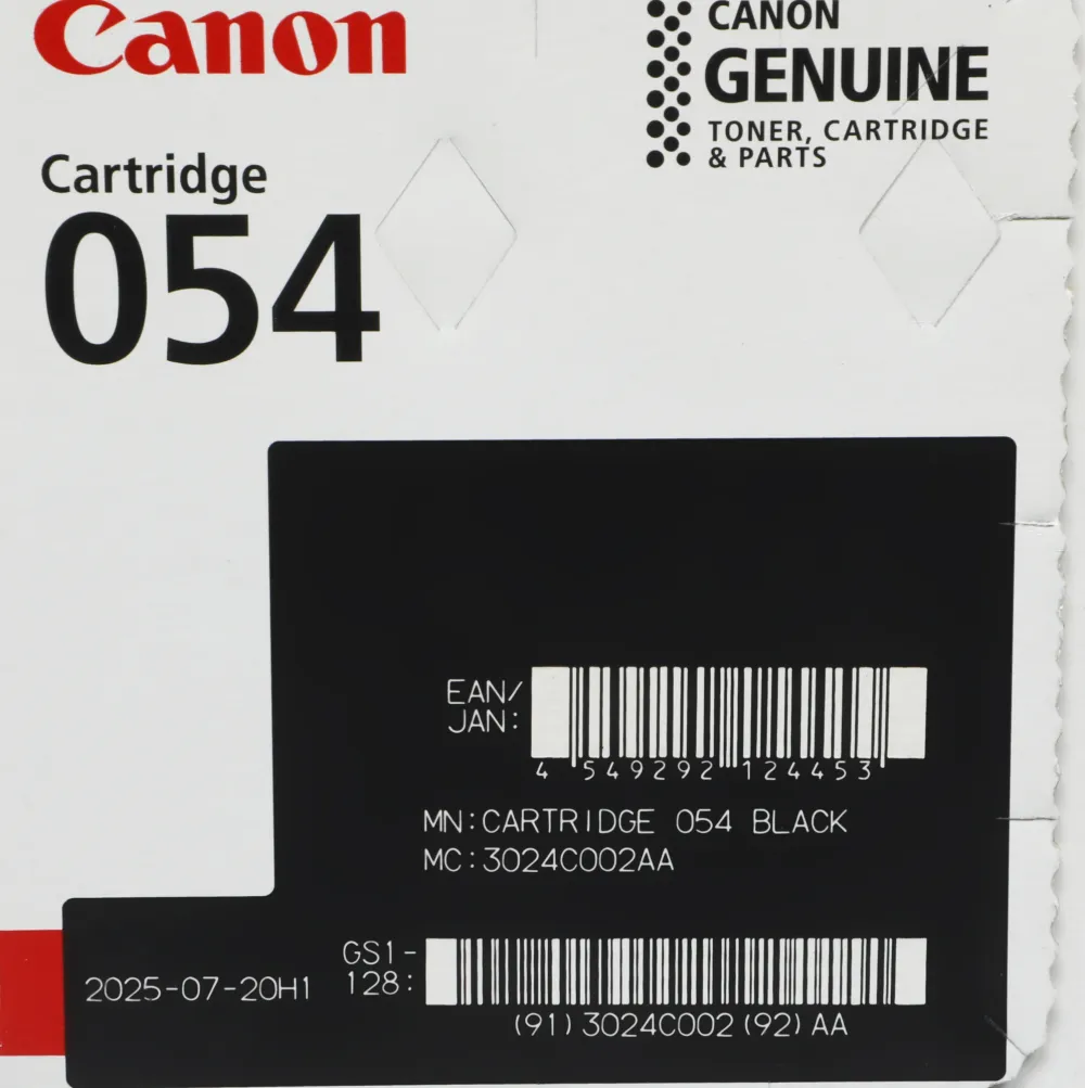Картридж лазерный Canon 054BK 3024C002 черный бар.в компл. (1500стр.) для Canon MF645Cx/MF643Cdw/MF641Cw/LBP623Cdw/621Cw