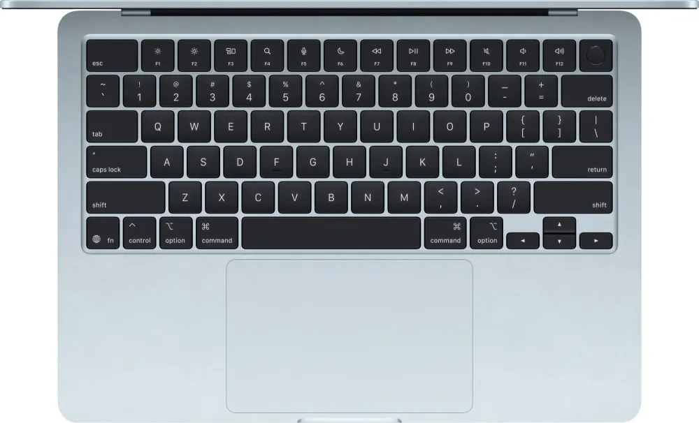 Apple MacBook Air 13-inch 2025 [MC6T4LL/A] (КЛАВ.РУС.ГРАВ.) Sky Blue 13.6" Liquid Retina {(2560x1600) M4 10C CPU 8C GPU/16GB/256GB SSD/рекоменд.переходник 11007065} (A3240)