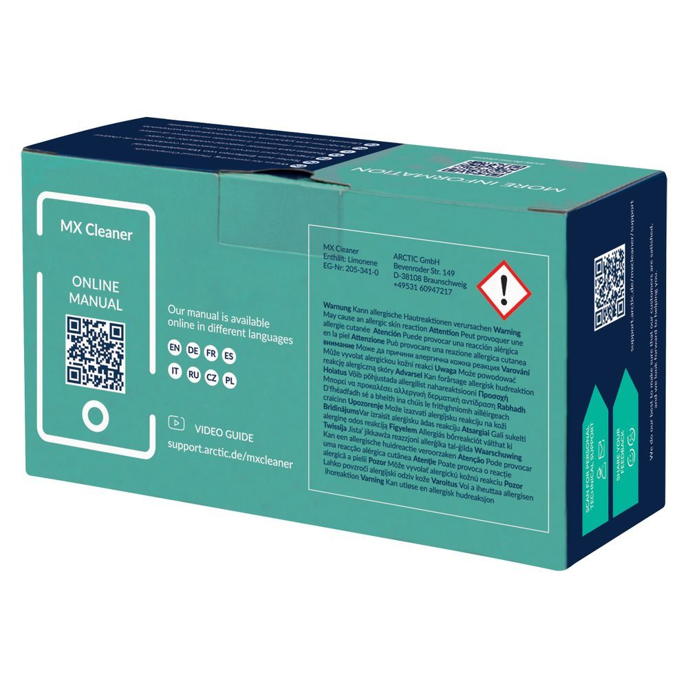 Аксессуары Салфетки Arctic Cooling ARCTIC MX Cleaner wipes (Box of 40 bags) Салфетки для снятия термопасты (ACTCP00033A)