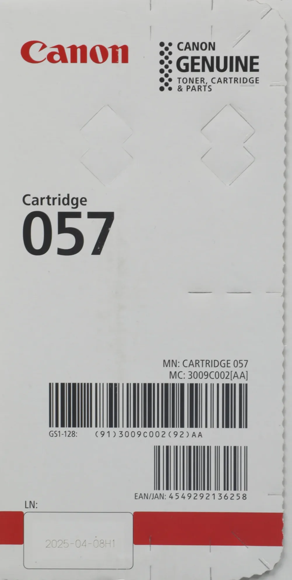 Картридж лазерный Canon 057 3009C002 черный бар.в компл. (3100стр.) для Canon LBP228x/LBP226dw/LBP223dw/MF449x/MF446x/MF445dw/MF443dw/MF453dw