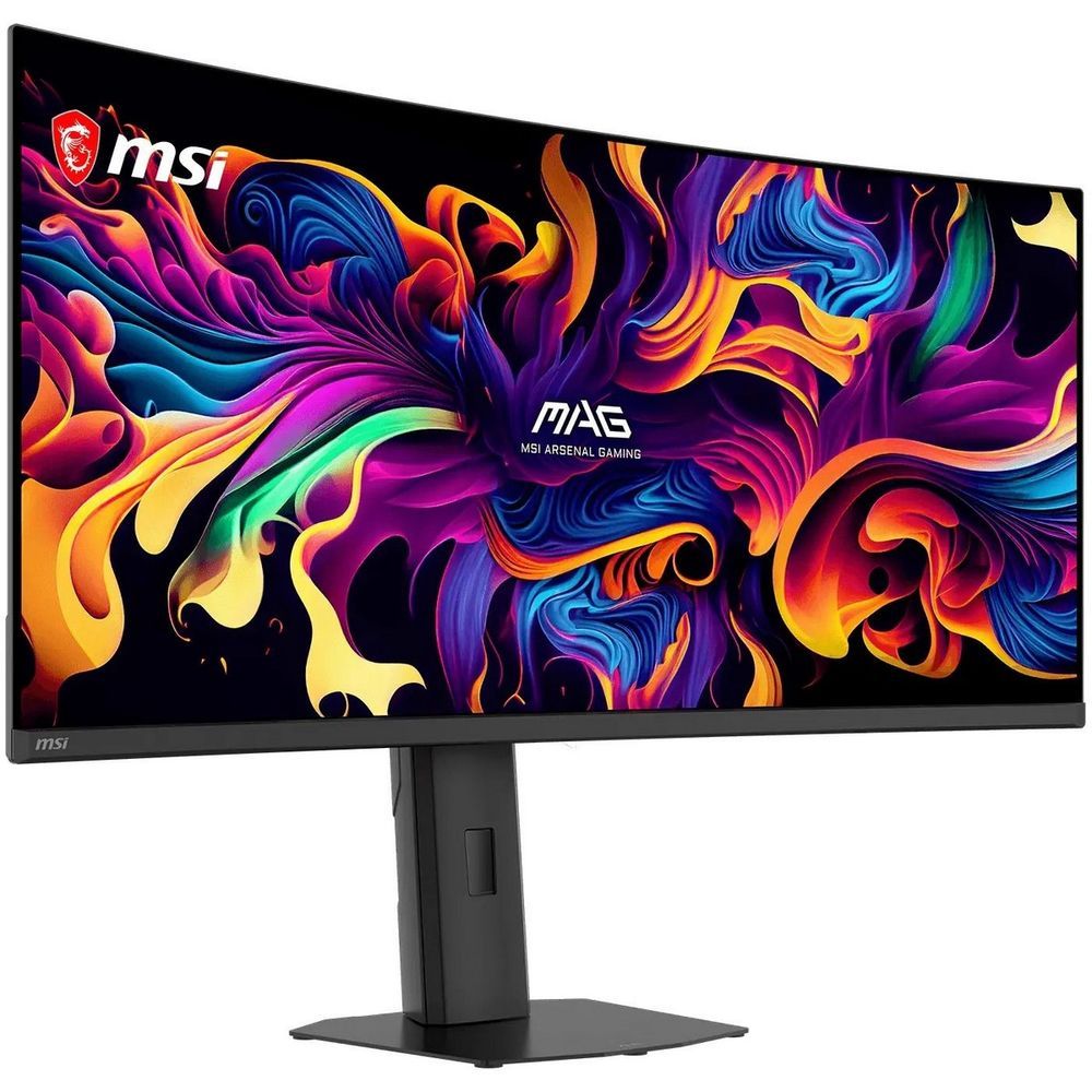 Монитор 34.18" MSI MAG 341CQP QD-OLED X28 Curved QD-OLED, 3440x1440, 280Hz, 0,03ms, 250сd/m, 1500000:1, HDR | 2xHDMI(2.1), DP(1.4a), Type-C(PD-15W) | HAS, Swivel, InPSU, Vesa 100, Black
