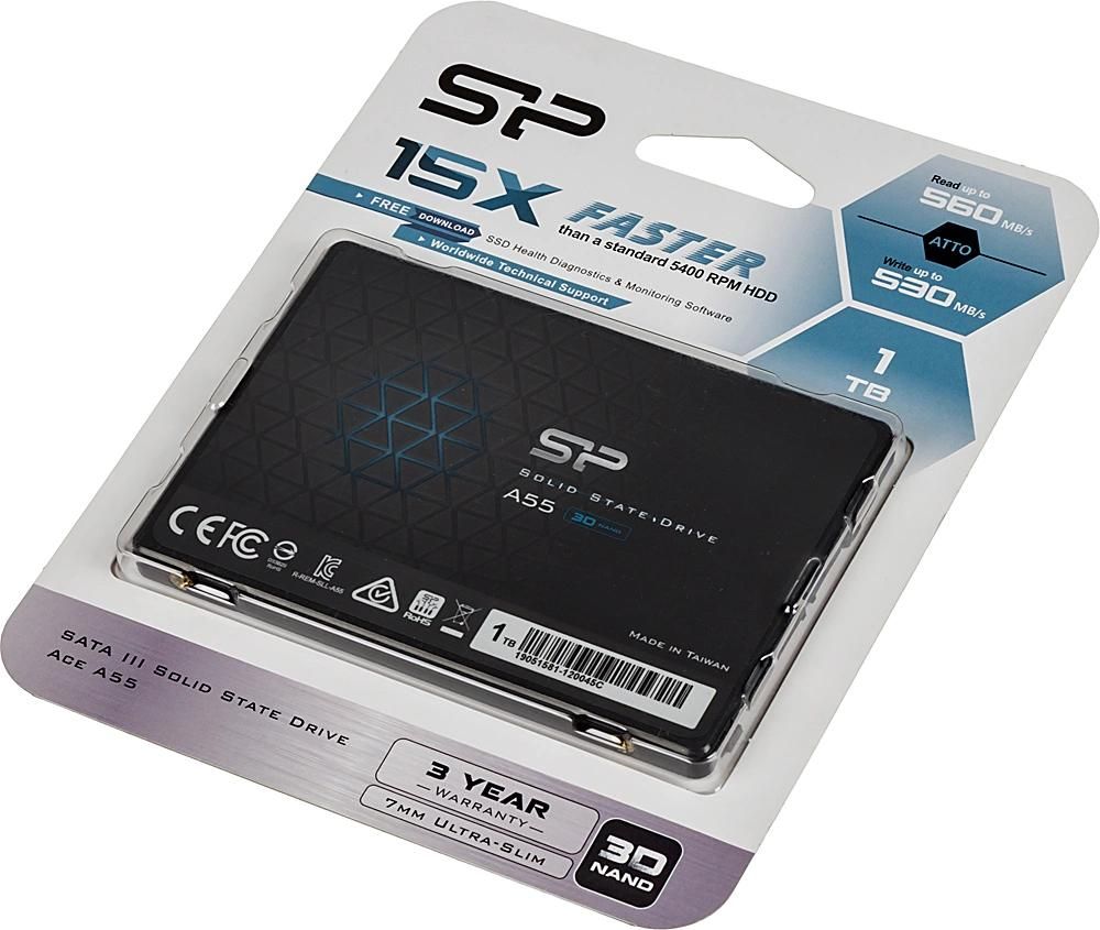Накопитель SSD Silicon Power SATA-III 1TB SP001TBSS3A55S25 Ace A55 2.5"