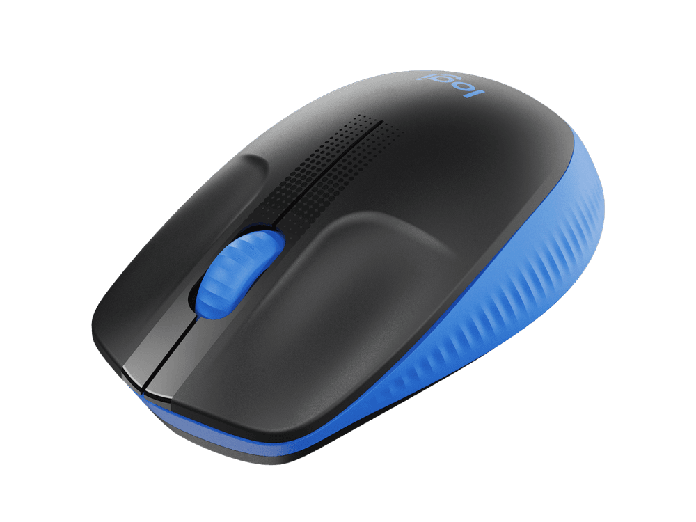 Мышь Logitech M190 черный/синий оптическая 1000dpi беспров. USB 2but (910-005907)