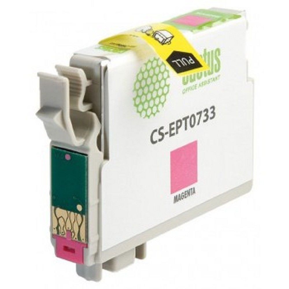 Картридж струйный Cactus CS-EPT0733 T0733 пурпурный (11.4мл) для Epson Stylus С79/C110/СХ3900/CX4900/CX5900/CX7300/CX8300/CX9300 с чипом