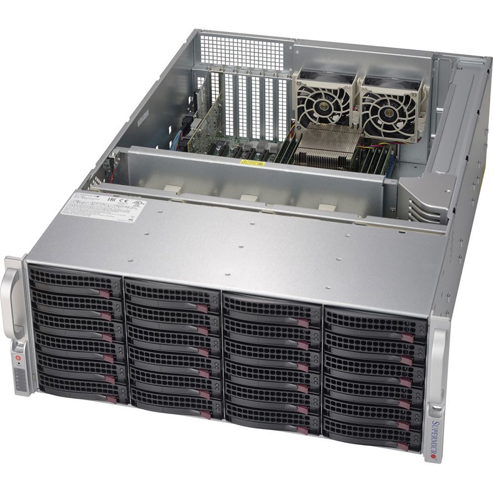 Корпус SuperMicro CSE-846XE2C-R1K23B 4U, SC846B w/ SAS3 Dual Expander, Support up to 13 FH FL expansion slots, 2x 1200W, Black