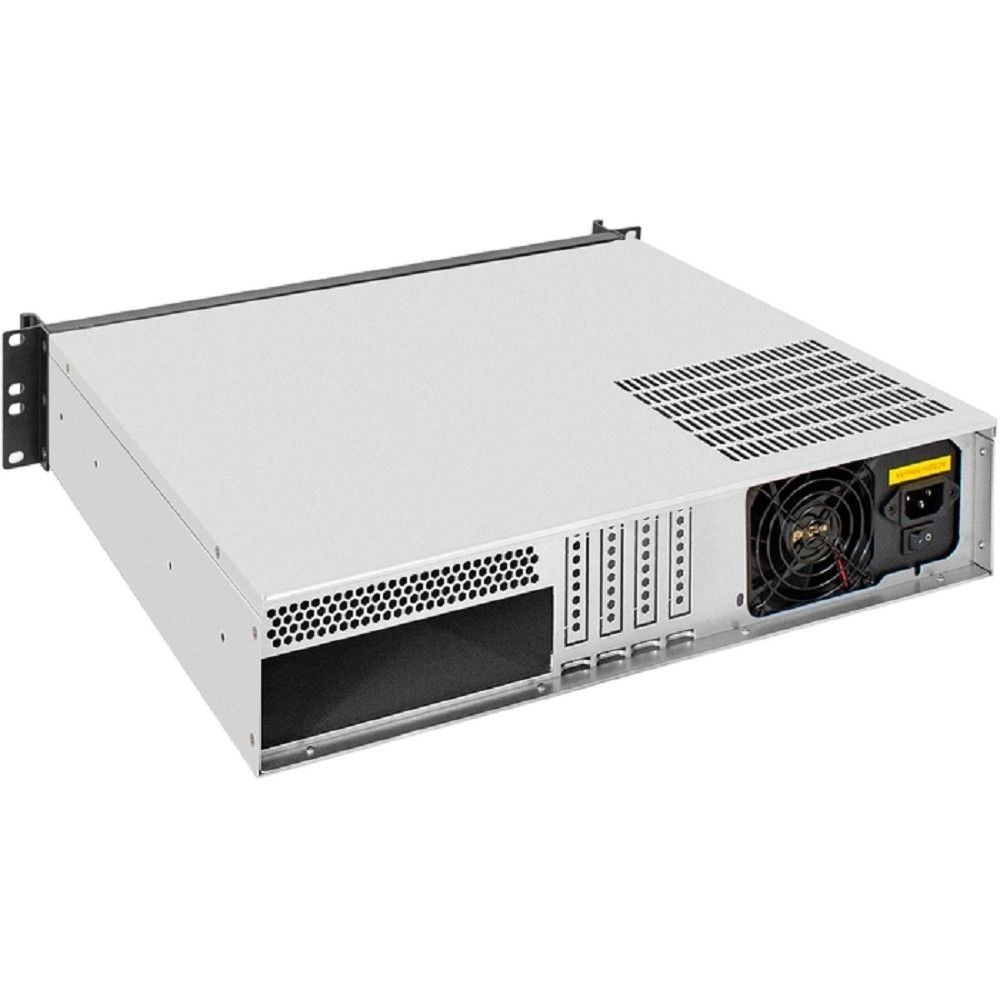 Exegate EX298497RUS Серверный корпус ExeGate Pro 2U400-04AL <RM 19", высота 2U, глубина 400, передняя панель - алюминий, БП 600ADS, 2*USB>