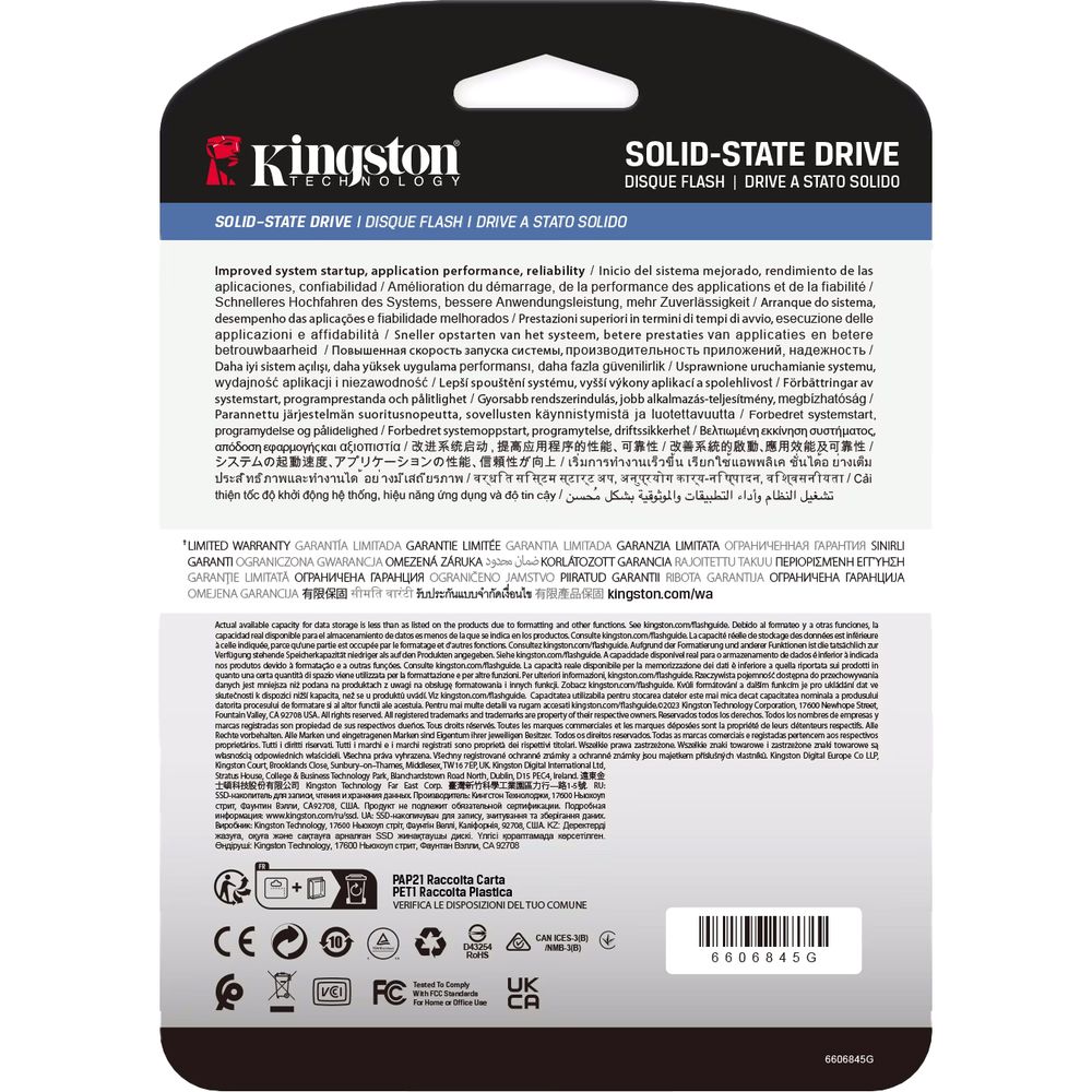 Накопитель SSD Kingston PCIe 5.0 x4 7.68TB SEDC3000ME/7T6 1825 DWPD
