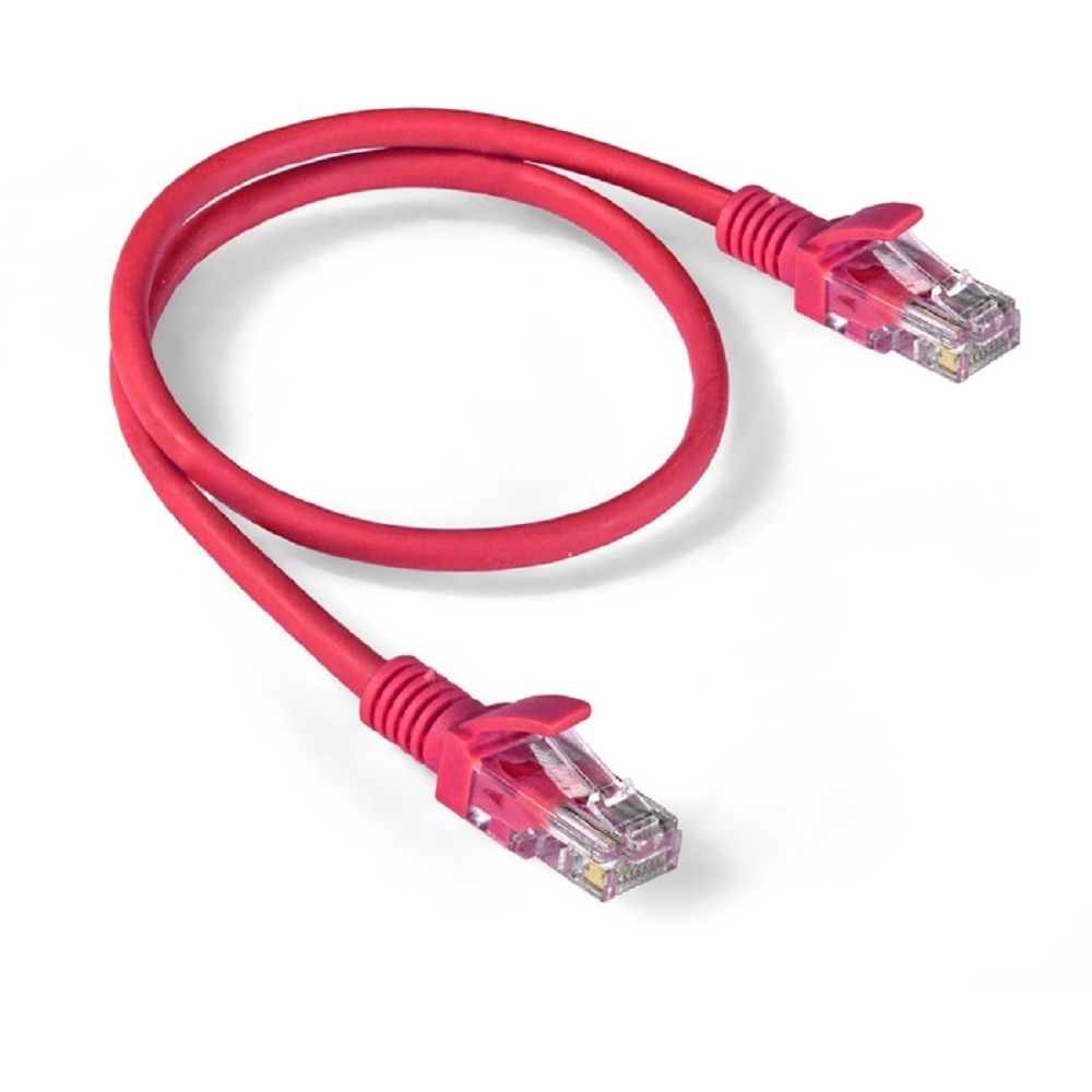 Патч-корд Exegate UTP-RJ45-RJ45-5e-0,5M-LSZH-RD 1Гбит/с UTP 4 пары cat.5E CCA 0.5м красный RJ-45 (m)-RJ-45 (m) (EX286378RUS)
