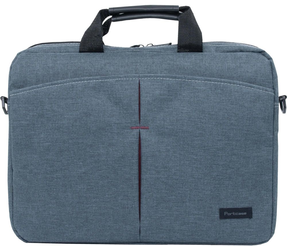 Сумка для ноутбука 15.6" Portcase KCB-162 серый нейлон/полиэстер (KCB-162 GREY)