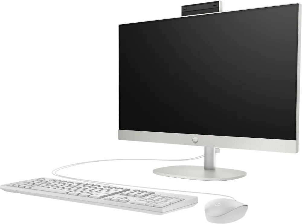 Моноблок HP ProOne 240 G10 23.8" Full HD i7 1355U (1.7) 16Gb SSD512Gb UHDG FreeDOS GbitEth WiFi BT 90W клавиатура мышь Cam белый 1920x1080