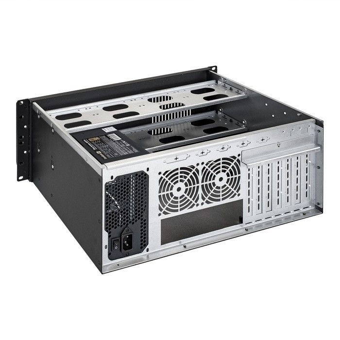 Exegate EX293675RUS Серверный корпус ExeGate Pro 4U300-08 <RM 19", высота 4U, глубина 300, БП 800PPH-SE 80 PLUS® Bronze, USB>