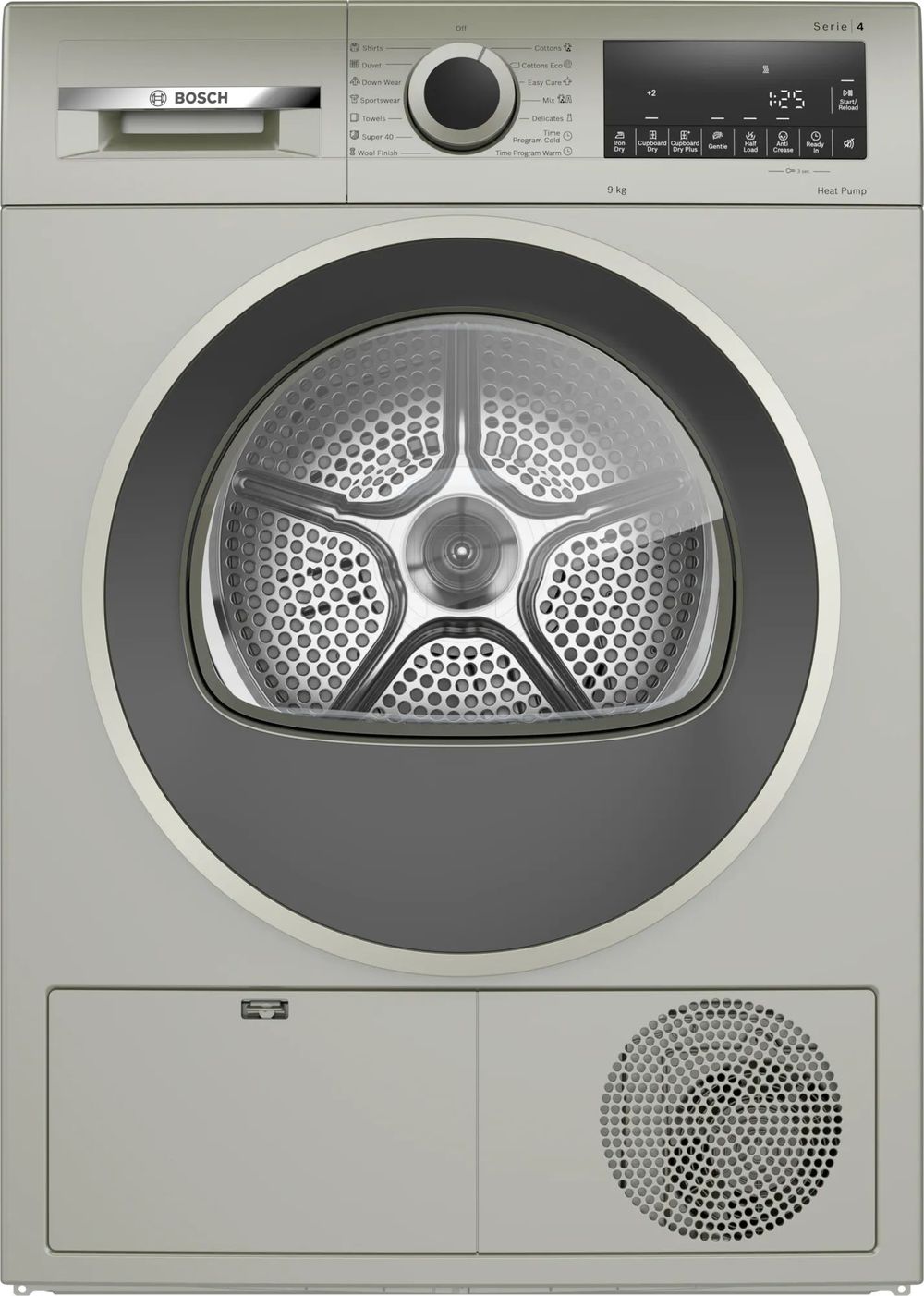 Сушильная машина Bosch Serie 4 WQG1420XME пан.англ. кл.энер.:A макс.загр.:9кг серебристый