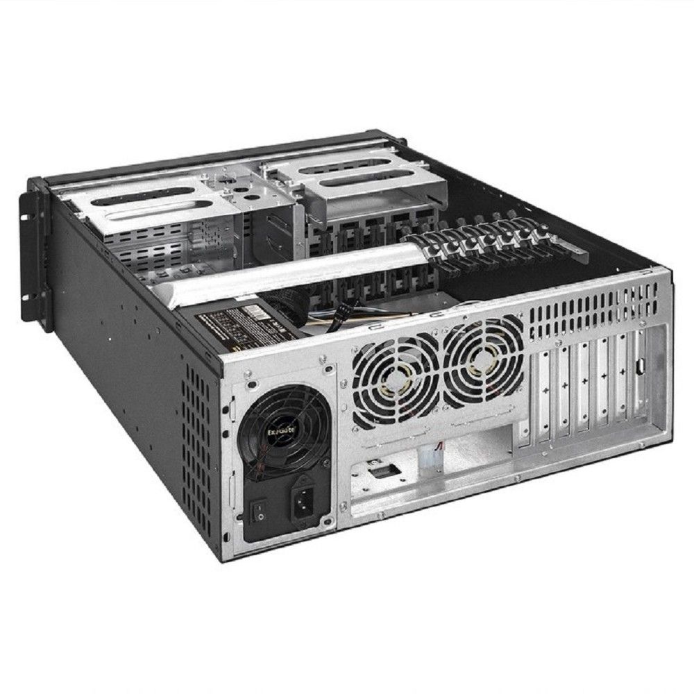 Exegate EX293570RUS Серверный корпус ExeGate Pro 4U480-15/4U4132 <RM 19", высота 4U, глубина 480, БП 1100ADS, USB>