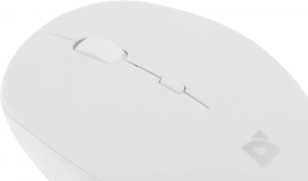 Мышь Defender Auris MB-027 белый оптическая 1600dpi silent беспров. USB для ноутбука 3but (52028)