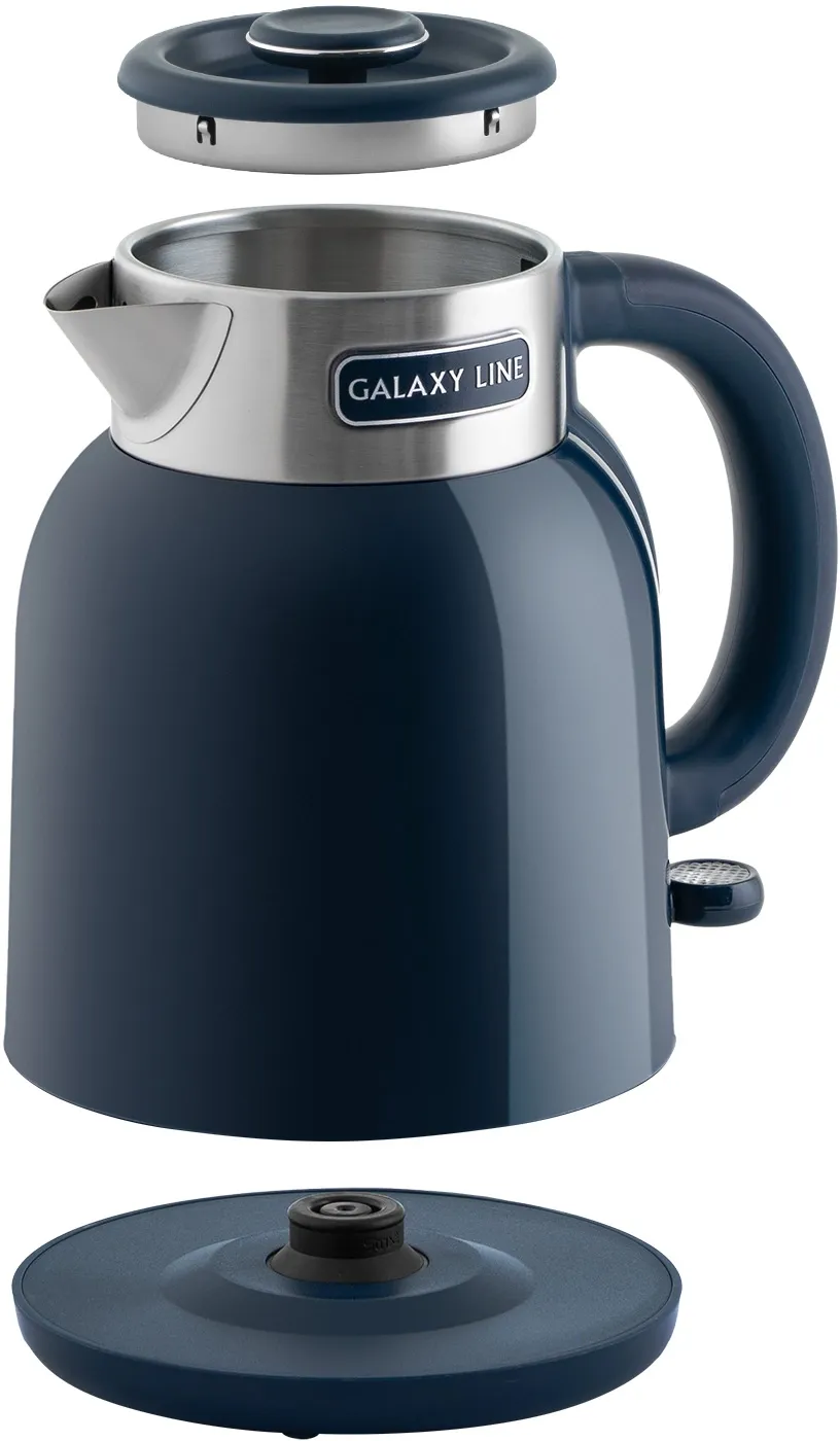 Чайник электрический Galaxy Line GL 0363 1.5л. 1800Вт синий корпус: нерж.сталь/пластик (7010103635)