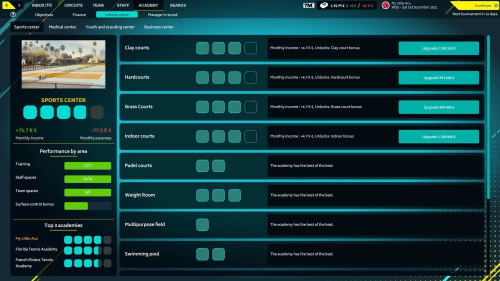 Игра для ПК Rebound CG Tennis Manager 2022 (12+)