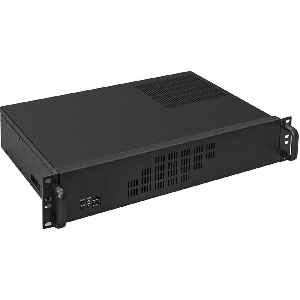 Exegate EX297708RUS Серверный корпус ExeGate Pro 2U300-04 <RM 19", высота 2U, глубина 300, БП 600PPH-SE, USB>
