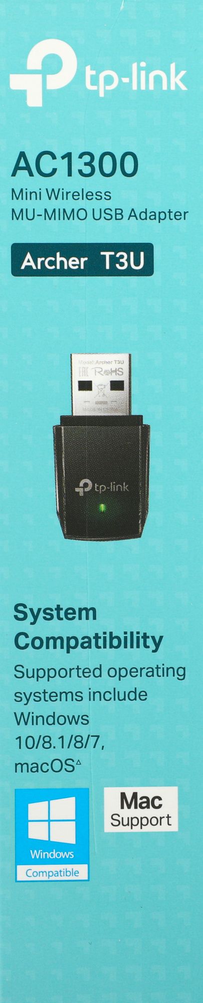 Сетевой адаптер Wi-Fi TP-Link Archer T3U AC1300 USB 3.0