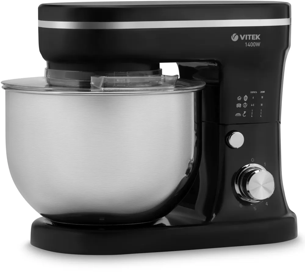 Кухонная машина Vitek VT-1441 планетар.вращ. 1400Вт черный