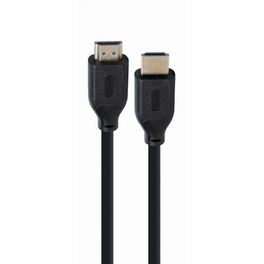 Кабель HDMI Cablexpert 19M/19M, v2.1, 8К, медь, позол.контакты, экран, 1м, черный, пакет (CC-HDMI8K-1M)