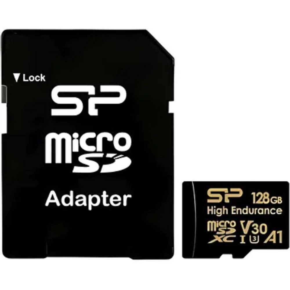 Флеш карта microSDXC 128GB Silicon Power SP128GBSTXDV3V1HSP High Endurance V30 A1 + adapter