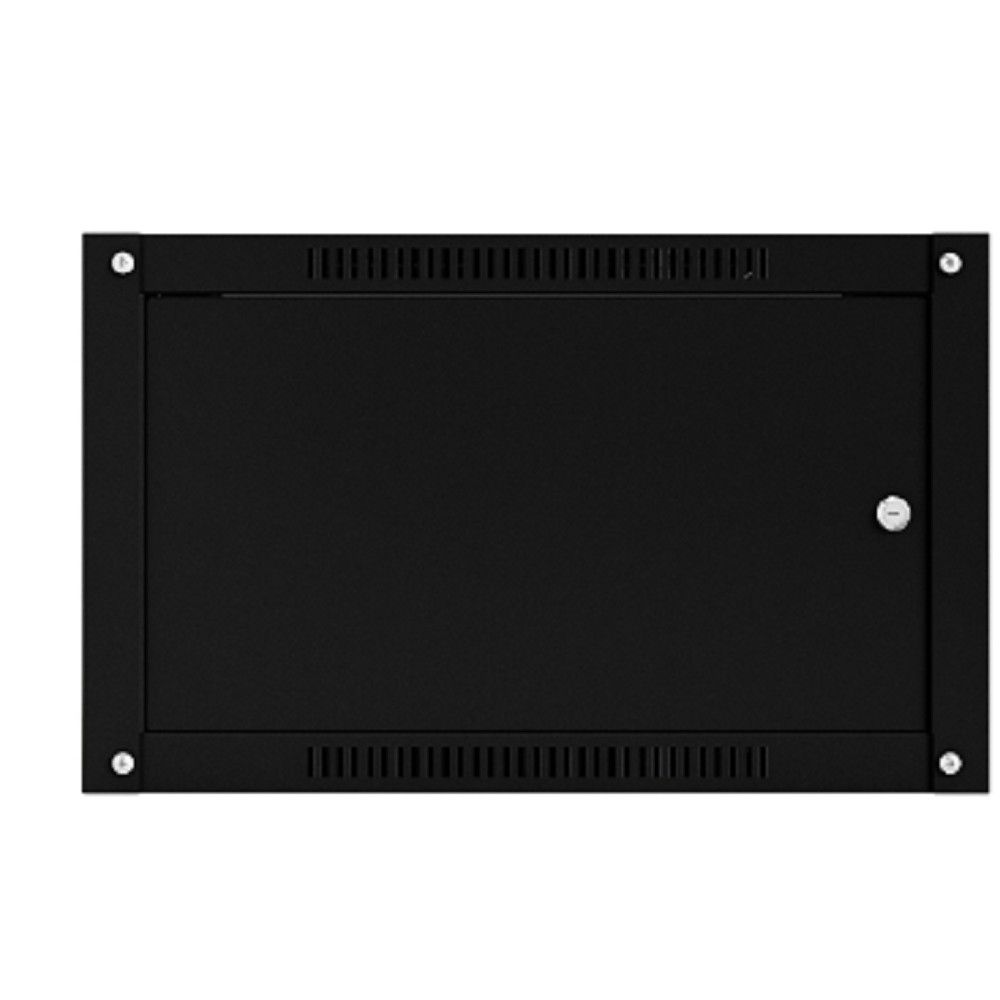 NTSS Шкаф настенный телекоммуникационный NTSS WS 15U 600х450х770мм, 2 профиля 19, дверь сплошная металл, боковые стенки съемные, разобранный, черный RAL 9005 NTSS-WSP15U6045FD-BL