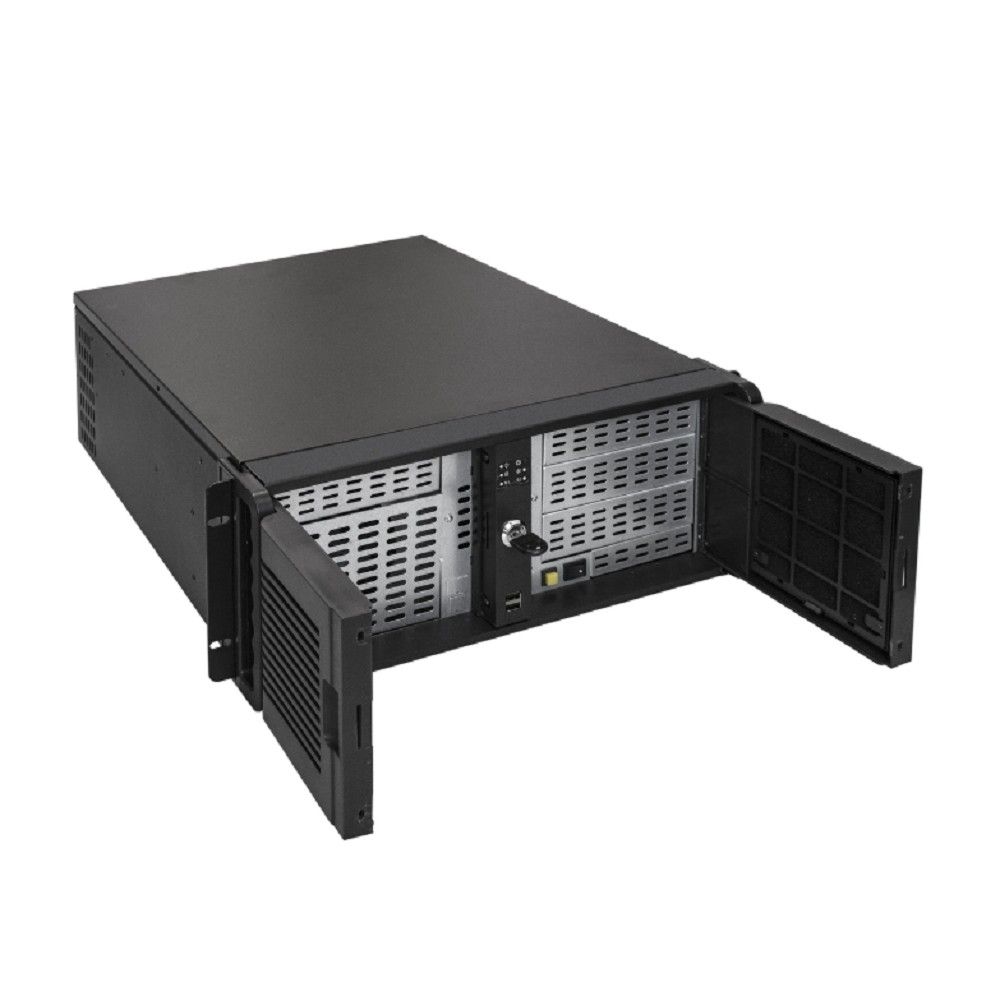 Exegate EX254720RUS Серверный корпус Exegate Pro 4U4132(S) <RM 19", высота 4U, глубина 480, без БП, USB> [4U480-15]