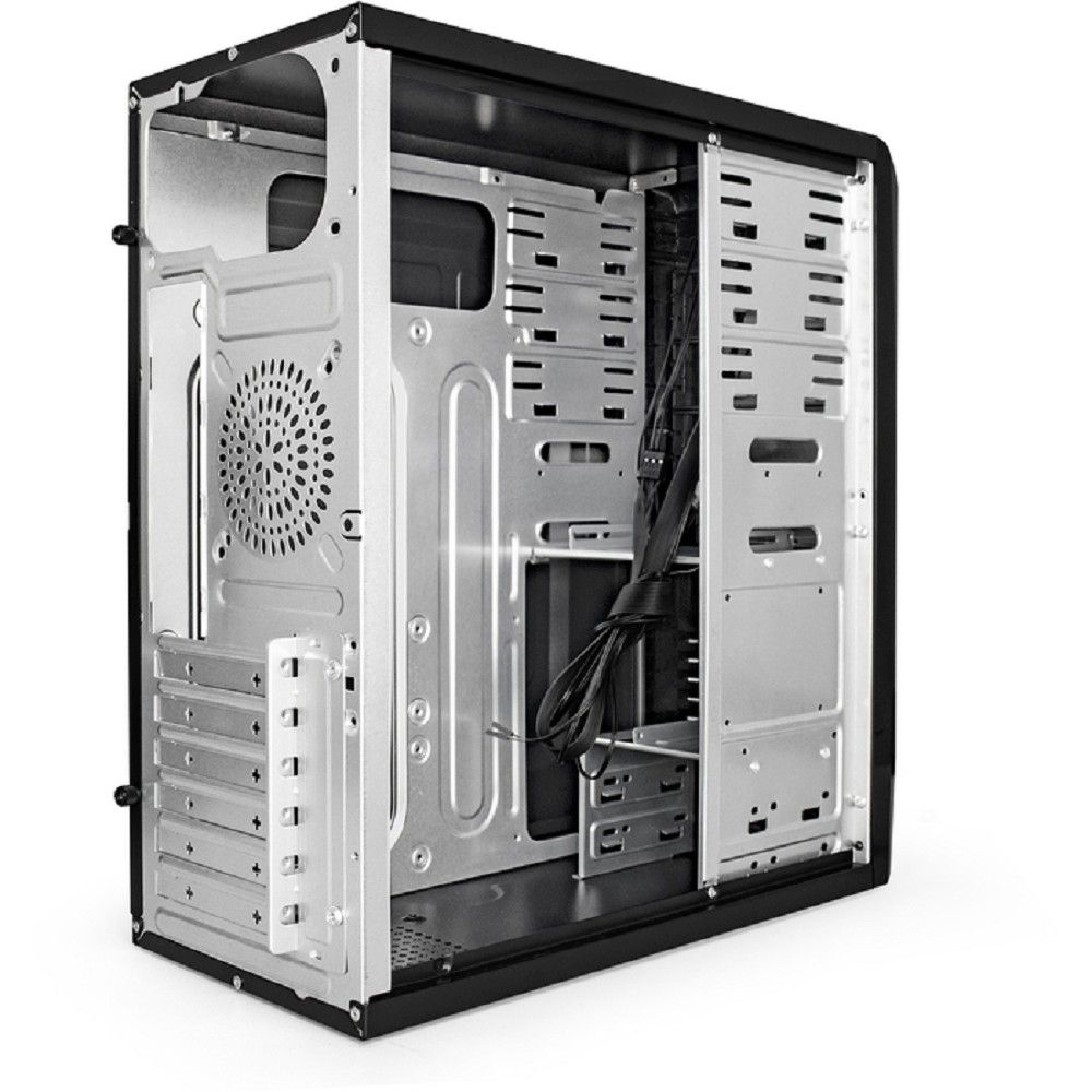 Exegate EX299155RUS Корпус Miditower ExeGate CP-601-UNS400 (ATX, БП UNS400 с вент. 12см, 2*USB, аудио, черный)