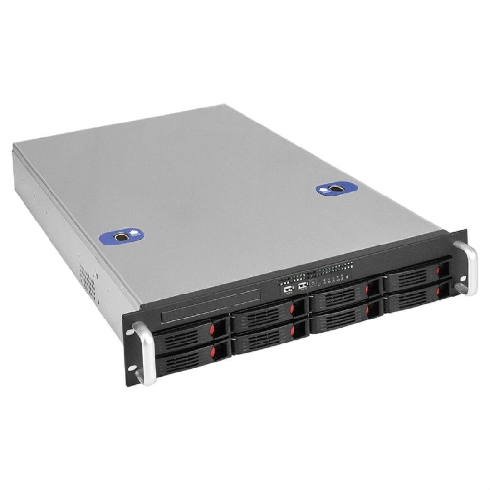 Exegate EX295865RUS Серверный корпус ExeGate Pro 2U660-HS08 <RM 19", высота 2U, глубина 660, БП 2U-920ADS, 8xHotSwap, USB>