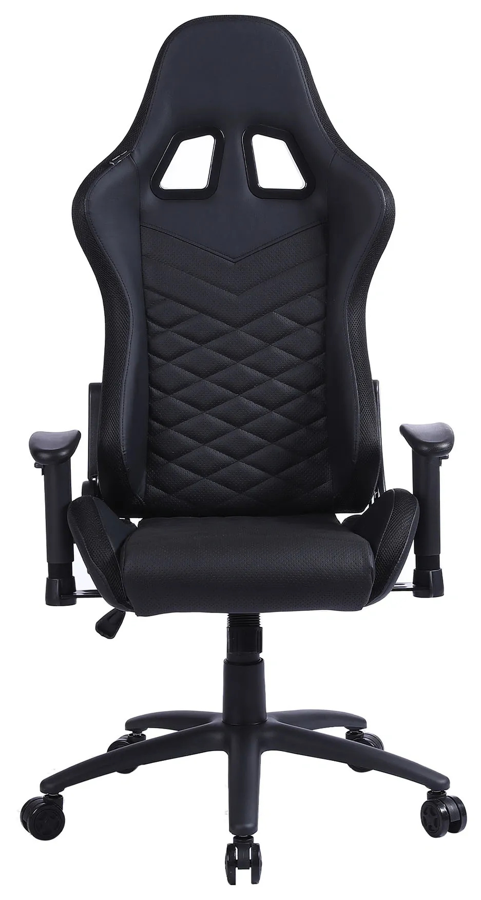 Кресло игровое Cactus CS-CHR-0099BL с RGB подсветкой черный эко.кожа с подголов. крестов. сталь
