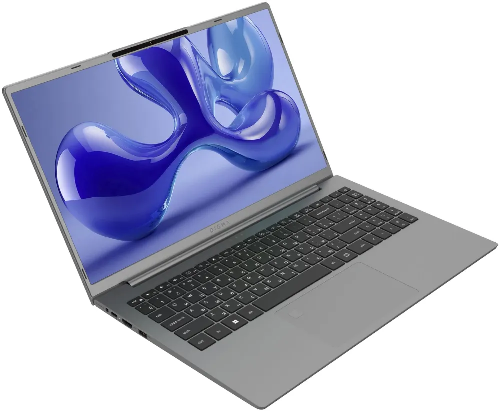 Ноутбук Digma Ascend Ryzen 5 7430U 16Gb SSD512Gb AMD Radeon Graphics 15.6" IPS FHD (1920x1080) Windows 11 Home grey WiFi BT Cam 4500mAh (DN15R5-ADXW12)
